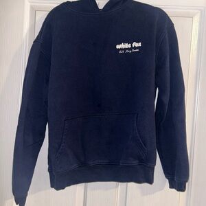 White Fox Black Hoodie